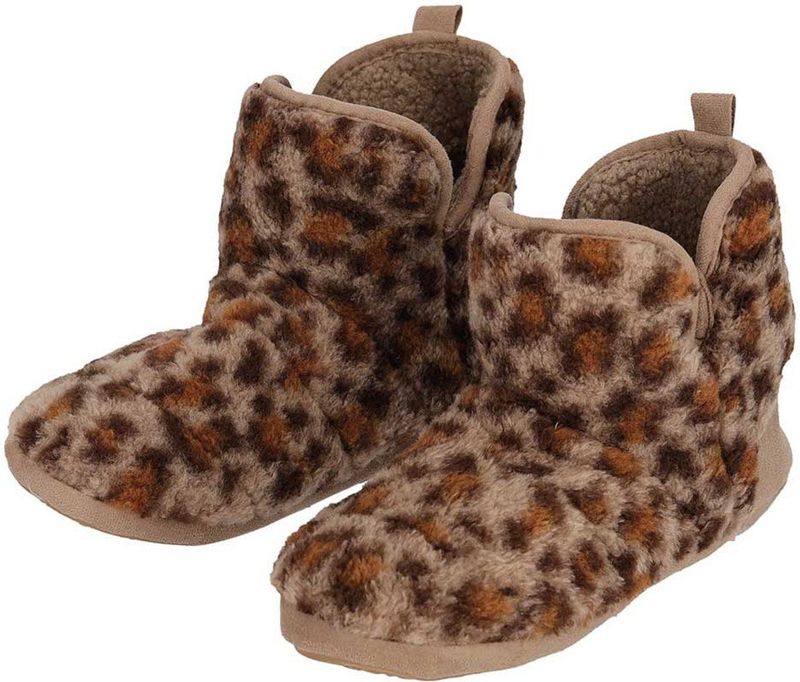 Apollo - Kindersloffen - Donkerbruin - Pantoffels - Met Antislip