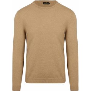 Steppin' Out Trui Merinowol Beige - Maat L - Heren - Pullovers