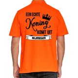 Bellatio Decorations Poloshirt Koningsdag - oranje - Echte Koning komt uit Nijmegen - heren - shirt S