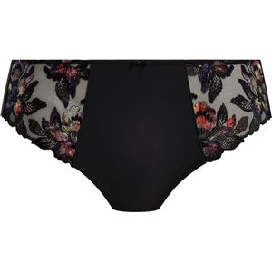 Fantasie - Magdalena Slip Noir – Luxe dames slip met bloemenborduursel - L