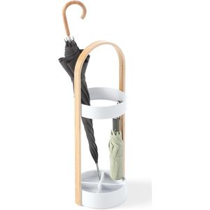 Bellwood parapluhouder - Wit/naturel - stijlvol en functioneel