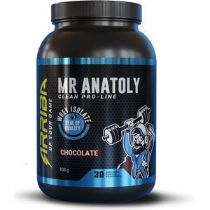 Arriba Nutrition - Mr. Anatoly - Whey Isolate / Eiwit Isolaat poeder - Chocolate/Chocolade - 900 gram - 30 servings /30 Shakes