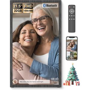 Grote Digitale Fotolijst 21,5 Inch - Foto's en Video's Delen via WiFi