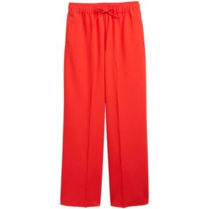 Tom Tailor - Denim - Broek - Hoge Taille - Effen Kleur - Wijde Pijpen