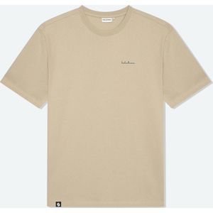 Solution Clothing Essential - Casual T-shirt - Lang - Korte Mouwen - Volwassenen - Heren - Mannen - Kaki - Beige - S