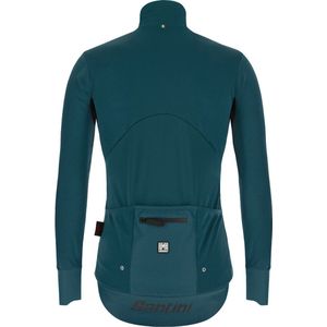 Santini Fietsjack Winter Heren Blauw Groen - Vega Extreme Winter Jacket Teal - L