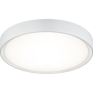 LED Plafondlamp - Badkamerlamp - Trion Clirno - 18W - Warm Wit 3000K - Spatwaterdicht IP44 - Opbouw Rond - Mat Wit - Kunststof