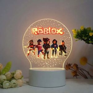 Roblox - Nachtlamp - Tafellamp - Bureaulamp - Lampje - LED - Lamp - LED Licht - Roblox Lamp - Warmlicht - USB Lader