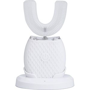 Elektrische Tandenborstel - Tanden Bleker - 360 Graden Tandenborstel - Elektrische tandenborstel met basis - Intelligent Whitening Kit Toothbrush - Toothbrush - Whitening Kit - Tanden Bleken - Tandenborstel - Elektrisch - 360° Tandenborstel - Wit