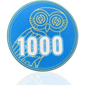 Hades MTT Deluxe Poker Chips 1000 lichtblauw (25 stuks) - pokerchips - pokerfiches - poker fiches - keramisch - pokerspel - pokerset - poker set