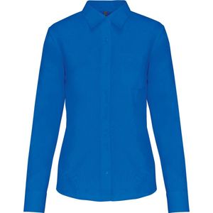 Kariban Overhemd in onderhoudsvriendelijk polykatoen-popeline dames K549 - Light Royal Blue - XL