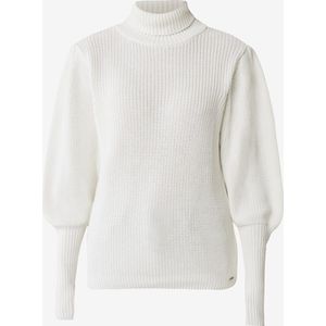 Gebreide Trui Puff Sleeve Dames - Off White - Maat S