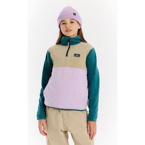 Protest Prtinke - Skipully Meisjes - Lange mouwen - 1/4 rits - Fleece – Rainstorm Blue