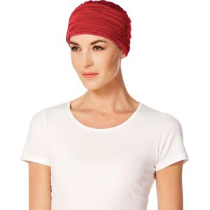 Christine Headwear - Zen Turban - Rood - Bamboo - Chemo Mutsje / Sjaaltje