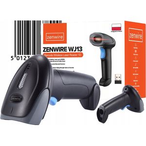 Zenwire Barcode Scanner WJ13 - Barcode Scanner - Professionele Handscanner voor 1D Barcodes - Draadloos - Compatibel met Windows Mac OS Android Linux en vele anderen