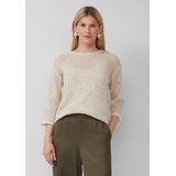 s.Oliver - Strickpullover - Semi-transparante Trui - Ajour-details - Bloemenpatroon