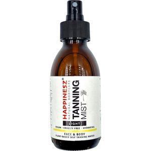 Happinesz Tanning Mist Light - Spray - Zelfbruiner - Voor Gezicht en Lichaam - Medium - Tanning Water - Hydraterend
