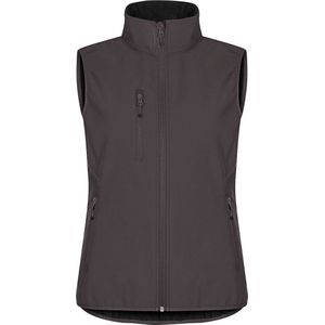 Clique Classic Softshell Vest Women 0200916 - Donkergrijs - 34/XS