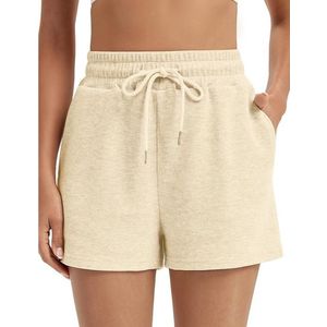 Dames Shorts Comfortabel en Los Model - Gemaakt van Zacht Wafel Katoen - Perfect voor Zomer en Herfst - Casual Lounge Broek met Trekkoord voor Optimale Pasvorm - Modieuze Keuze voor Dagelijks Gebruik