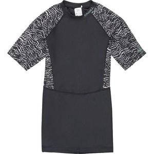 O'Neill - UV-shirt met korte mouwen voor dames - Extra lang - Mix - Zwart - maat M