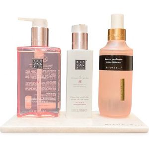 Rituals - Sakura - Bath Set - Home Perfume Spray 200 ml + Hand Wash 300 ml + Hand Balm 175 ml + RITUALS Luxe Marmeren Plankje - Huisparfum - Hand Zeep