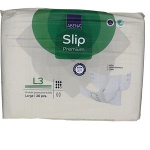 Voordeelverpakking van 2 x Abena Slip Premium L3 3400 ml, 20 stuks