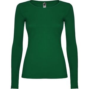 Donker Groen Effen Dames t-shirt lange mouwen model Extreme merk Roly maat 2XL