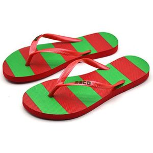 BECO dames teenslippers - roze/groen - maat 38-39