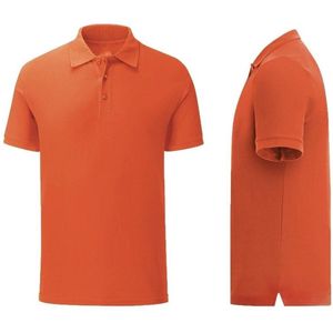 Senvi Getailleerde Polo zacht aanvoelend Kleur oranje Maat M