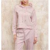 Blauer Roze Fayette hoodie met ritssluiting en capuchon