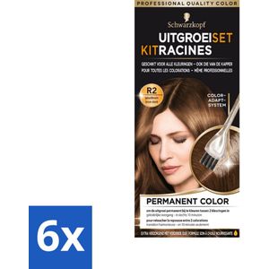 Schwarzkopf - Uitgroeiset - Goudbruin R2 - Voordeelverpakking - 6 stuks