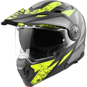 Bogotto - FG-102 - Adventure Helm - Zwart Grijs Geel - Glasvezel