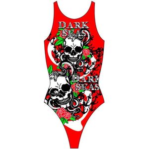 Turbo Dark Seas Zwemkleding Rood 7-8 Years Meisje