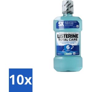 Listerine – Mondwater – Total Care – Bescherming tegen tandsteen – 500 ml - Bulkverpakking - 10 stuks
