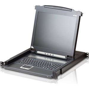 ATEN CL1000M KVM-Console, 43cm LCD, VGA, PS/2, DE-Layout