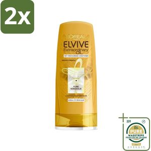 L'Oréal Paris Elvive Extraordinary Oil - Conditioner - Kokosolie - 200 ml - Voordeelverpakking - 2 stuks - Conditioner haar - Kokosolie conditioner