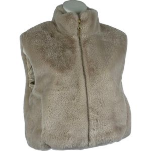 Luxe Dames Faux Fur Bontjas – Warm en Zacht - Beschikbaar in 4 stijlvolle kleuren met zijzakken - One Size - Beige