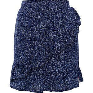 Looxs Revolution Vliolet Flower Skirt Meisjes - Korte rok - Blauw - Maat 116