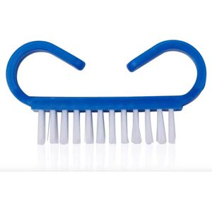 Nagelborstel - nagelborstel kunststof - Set van 3 - Solid - Blauw