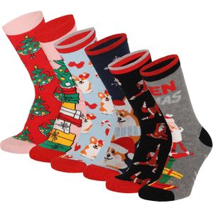 Morethansocks - Kerstsokken - Dames - 6-Pack