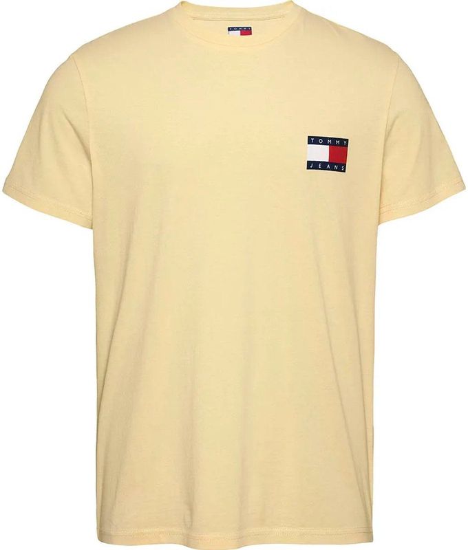 Tommy Jeans Dm0dm20740 T-shirt Met Korte Mouwen Geel S Man