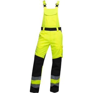 Ardon Signal+ Hi-Viz Amerikaanse Overall | Fluorescerend geel/zwart | Maat 54 (38/32) | Reflectieklasse 1