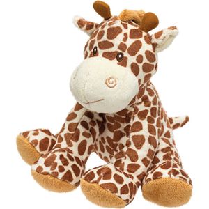 Suki Gifts knuffeldier - giraffe - geel/bruin - safari dieren - pluche - 18 cm