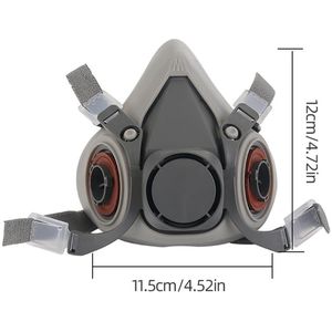 GasMasker, Herbruikbaar Masker, Anticondensstofmasker - Volledig Beschermend Volgelaatsmasker - Voor Schilderen, Mechanisch Polijsten, Houtkap, Lassen En Andere Werkbescherming