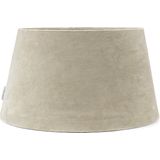 Riviera Maison Lampenkap, Cilinder, Groot, Rond - Velvet Lampshade (ØxH) 45x25 - beige - Katoen