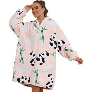 Oversized hoodie - Plaid - Hoodie Deken - Met lange mouwen – Unisex - Eén maat