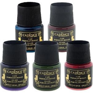 Cadence Opague Glas & Porselein verf Oxcide rood  01 049 0554 0045  45 ml