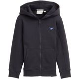 TOM TAILOR - Sweatvest - Donkergrijs - Met Ritssluiting - Normale Pasvorm