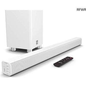 RFWR® Home Cinema Soundbar met Subwoofer - 150W 2.1-kanaals Surround Sound Systeem met Bluetooth en AUX
