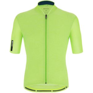 Santini Fietsshirt korte mouwen Heren Fluo - Colore Puro - S/S Jersey Fluo Green - L
